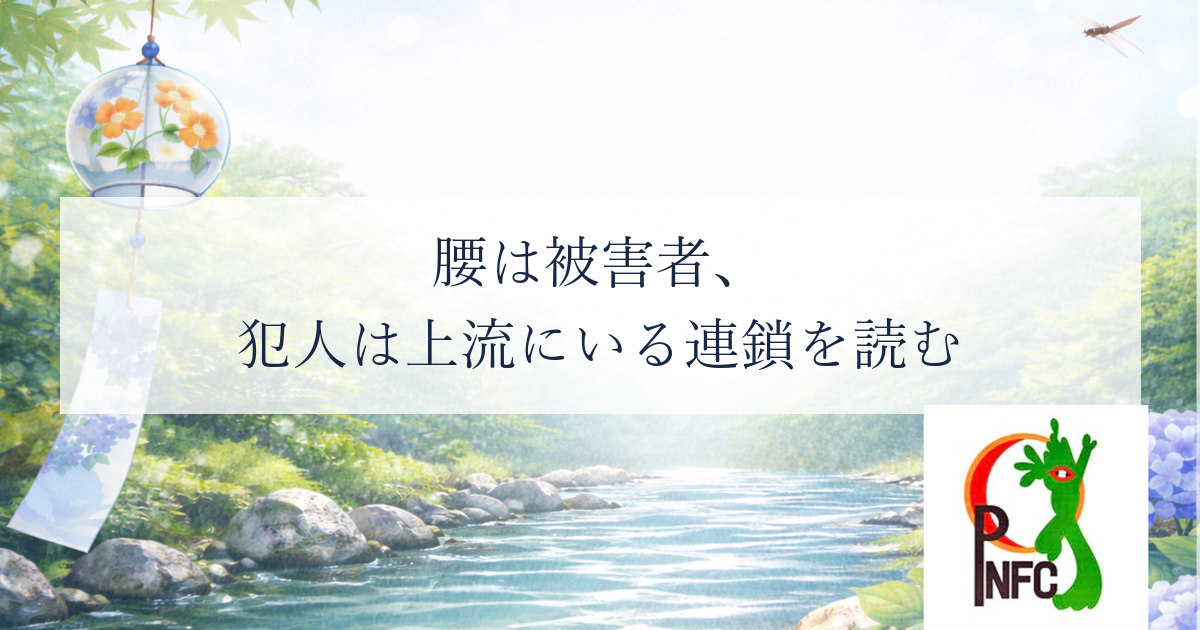腰の痛みは、腰を治しても消えない理由